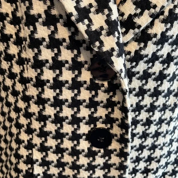 Black and White Blazer Houndstooth Blazer - Picture 3 of 9